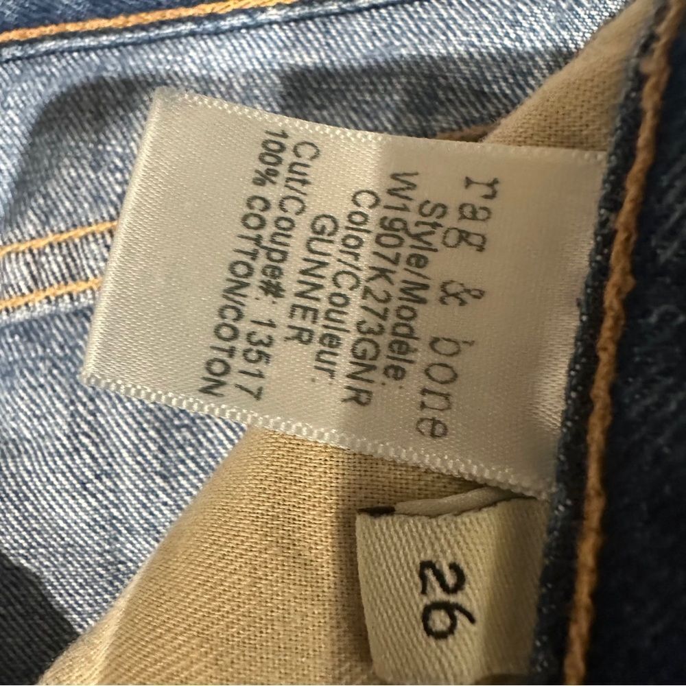 rag & bone | 26 | Distressed Jean Shorts gunner 2.5” inseam - Picture 7 of 8